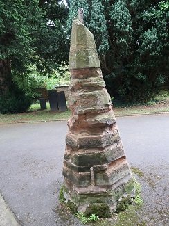 stone spire top - tall cone shape